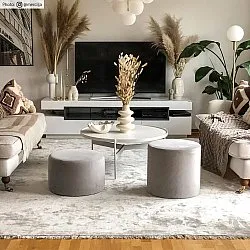 Wilton-matto - Art Silk (vaaleanharmaa/beige)