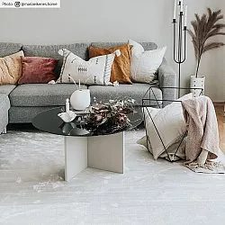 Wilton-matto - Art Silk (vaaleanharmaa/beige)
