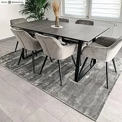 Viskoosi-matto - Jodhpur Special Luxury Edition (harmaa)