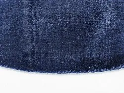 Pyöreä matto - Recycled PET with viscose look (navy)