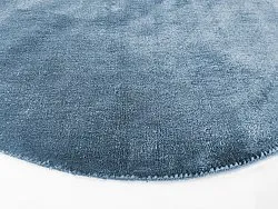 Pyöreä matto - Recycled PET with viscose look (sininen)