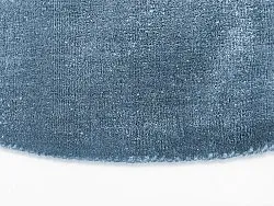 Pyöreä matto - Recycled PET with viscose look (sininen)