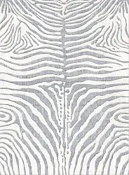 Wilton-matto - Zebra (harmaa/valkoinen)