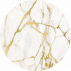 Pyöreät matot - Cesina (stone/valkoinen/kulta)