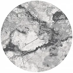 Pyöreät matot - Mermer (harmaa/valkoinen)