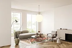 Wilton-matto - Fern (beige/multi)