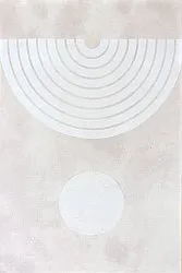 Wilton-matto - Dole (beige/valkoinen)