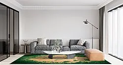 Wilton-matto - Positano (beige/vihreä)