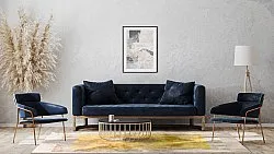 Wilton-matto - Budoni (harmaa/beige/keltainen)