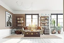 Wilton-matto - Bornos (harmaa/beige)