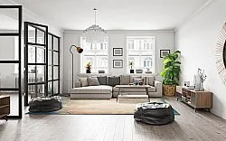 Wilton-matto - Giave (beige/sininen)