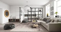 Wilton-matto - Olmedo (harmaa/beige)