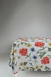 Pöytäliina puuvillaa - Dahlia (punainen)