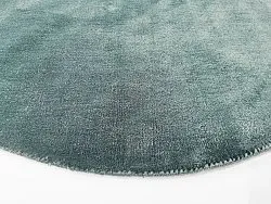 Pyöreä matto - Recycled PET with viscose look (sininen)
