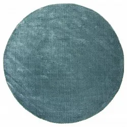 Pyöreä matto - Recycled PET with viscose look (sininen)