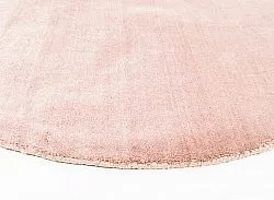 Pyöreä matto - Recycled PET with viscose look (vaaleanpunainen)