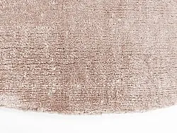 Pyöreä matto - Recycled PET with viscose look (vaalean ruskea)