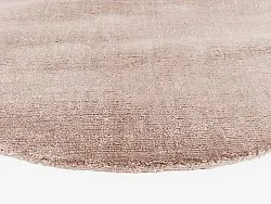 Pyöreä matto - Recycled PET with viscose look (vaalean ruskea)