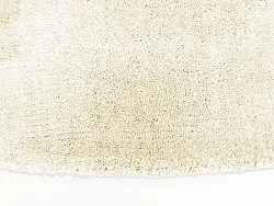 Pyöreä matto - Recycled PET with viscose look (offwhite)