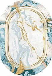 Soikea matto - Emery (sininen)