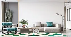 Wilton-matto - Chia (vihreä/beige)