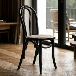 Tuoli - Bistro (rottinki/musta) - 2 kpl