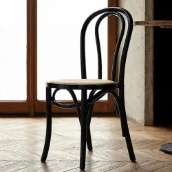 Tuoli - Bistro (rottinki/musta) - 2 kpl