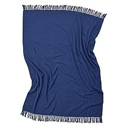 Viltit - Veya cotton throw (tummansininen)