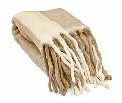 Viltit - Villasekoiteplaid - Beatriz Stripe (beige/valkoinen)
