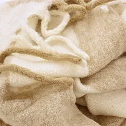 Viltit - Villasekoiteplaid - Beatriz Stripe (beige/valkoinen)