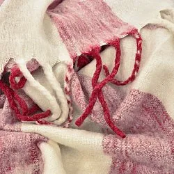 Viltit - Villasekoiteplaid - Beatriz Stripe (punainen/valkoinen)