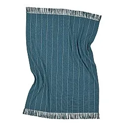Viltit - Puuvillaplaid - Martina Stripe (sininen/valkoinen)