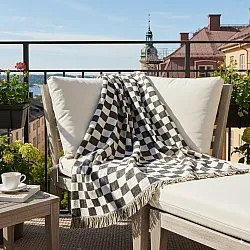 Viltit - Wallace Tapestry Blanket (musta/valkoinen)