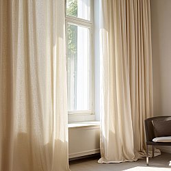 Verhot - Pellavaverhot Andrada (ruskea)