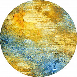 Pyöreät matot - Seia (gul-blå)