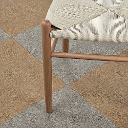 Kokolattiamatto - Almeria Tekstiililaatat 24 kpl (beige)