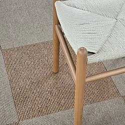 Kokolattiamatto - Almeria Tekstiililaatat 24 kpl (harmaa)