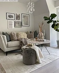 Wilton-matto - Art Silk (vaaleanharmaa/beige)