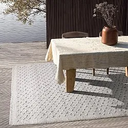 Sisä- ja ulkomatot - Todi Wool Look (harmaa/beige)