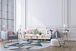 Pyöreät matot - Feres (harmaa/beige/multi)