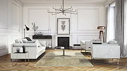 Wilton-matto - Jervis (harmaa/beige)