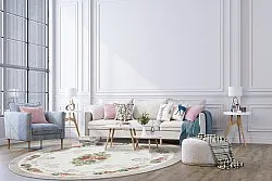 Pyöreät matot - Delpha (beige/multi)