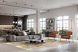 Wilton-matto - Elena (beige/kulta)