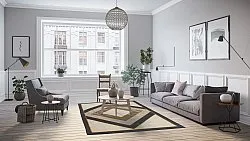 Wilton-matto - Pavia (beige/musta)