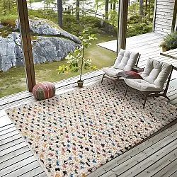 Ryijymatot - Litton Natural Cotton Shaggy (beige/multi)