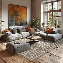 Wilton-matto - Ember (beige/offwhite)