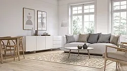 Wilton-matto - Ember (beige/offwhite)