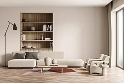 Wilton-matto - Jade (beige/vaaleanpunainen)