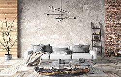 Pyöreät matot - Padova (antrasiitti/oranssi)