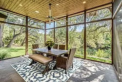 Shaggy Indoor-Outdoor - Trenton (valkoinen/sininen)